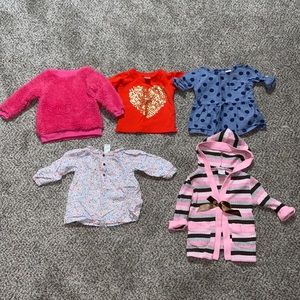 3-6 month lot of tops